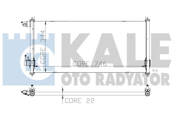 KALE OTO RADYATÖR Конденсатор, кондиционер 299800